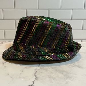 Mardi Gras Sequin Fedora Hat
